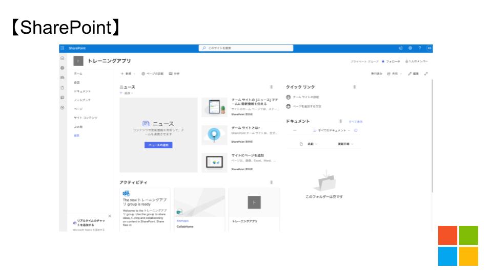 SharePointとは_チームサイト